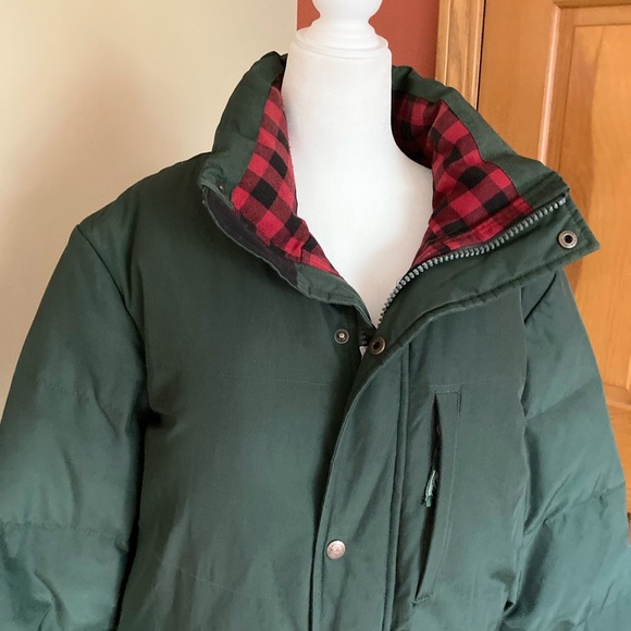 Woolrich Authentic Elm Green 550 Down Langhorn Jacket Parka Coat Men's Size L - Picture 2 of 14